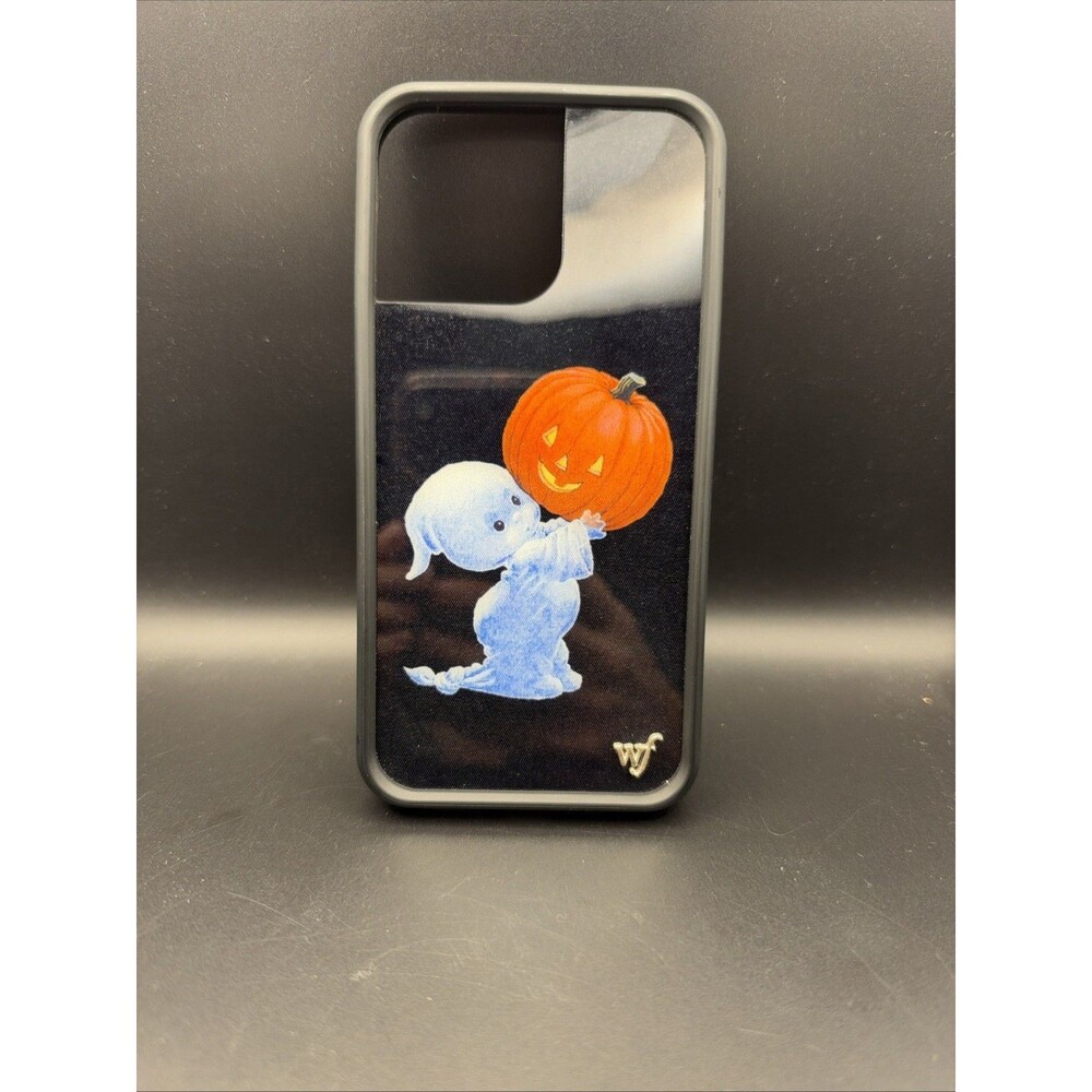 Wildflower Halloween Ghost & Pumpkin Black Back Case Apple iPhone 14 Pro Max